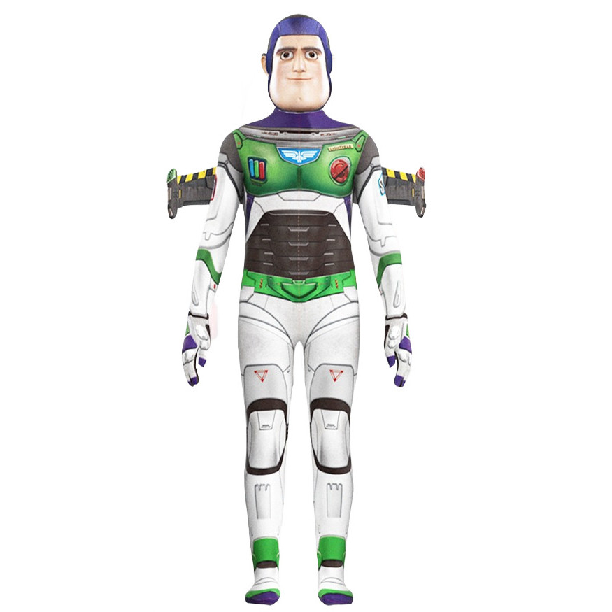 Toy Story Captain Buzz Lightyear Costume - Bodysuit Wings Mask Set Buzz Lightyear Cosplay