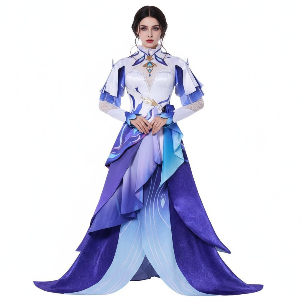 Wuthering Waves Cantarella Deluxe Costume - Blue Dress Cantarella Cosplay