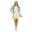 Poor Things Bella Baxter Costume - Blue Jacket Yellow Skirt Set Bella Baxter Cosplay