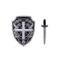 Boys Skeleton Knight Costume - Robe Shirt Mask Skeleton Knight Cosplay